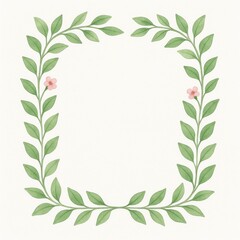 A decorative floral border, perfect for invitations or design elements