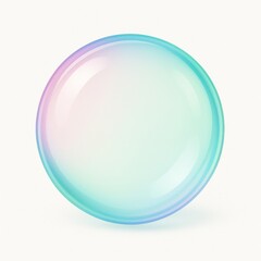 A colorful soap bubble floating elegantly. It features iridescent colors and perfect round shape, capturing the beauty of ephemeral and childhood