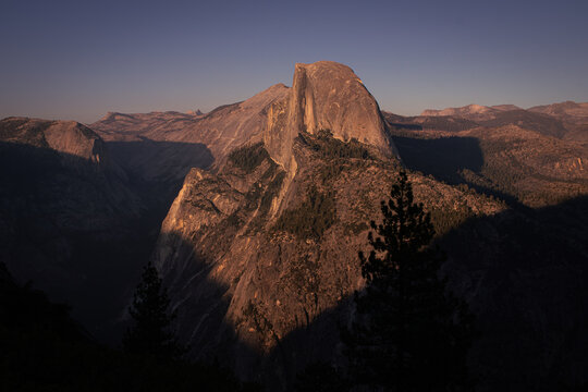 Half Dome Yosemite National Park Sunset