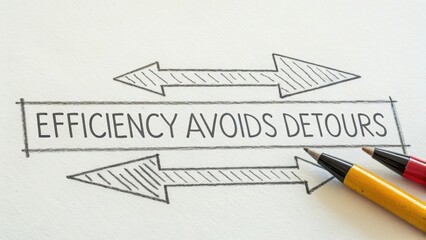 Importance of Efficiency in Business Process Illustration Concept