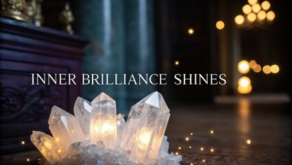 Inner Brilliance Shines with Crystals and Soft Light Effects