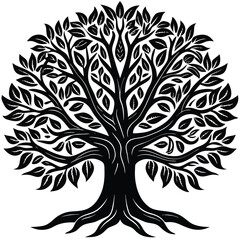 Obraz premium sacred oak symbol vector sheet.eps