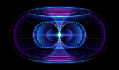 Magnetic Field Light lines effect