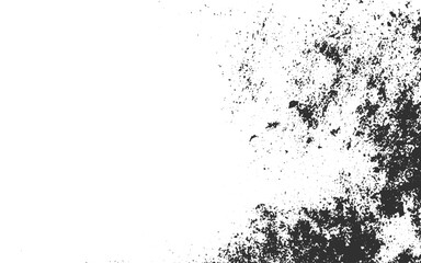 Old grunge black texture. Dark weathered overlay pattern sample on transparent background. Simply place texture over any object to create grunge effect . Banner with scratched surface for your design.