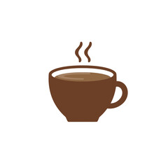 Obraz premium Steaming Coffee Mug Vector Icon