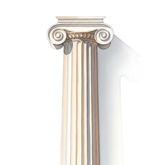 Elegant Ionic Column - A Timeless Architectural Detail.