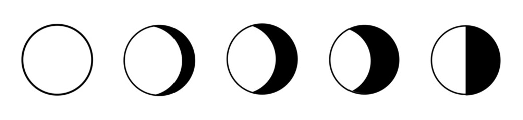 Moon phases icon. 