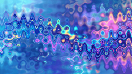 Abstract color blue, red, pink etc. with liquid, distortion wave pattern background.