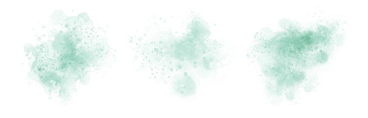 Watercolor stain decoration. brown colored splatter brush