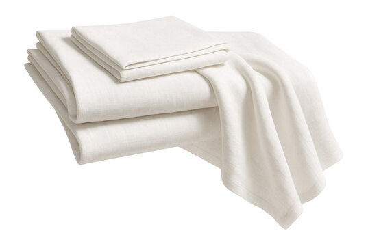 Crisp white linen sheets that bring a touch of elegance to any bedroom.