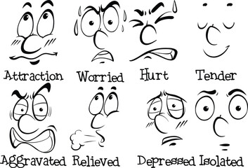 vector set of easter rabbits