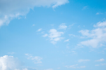 beautiful blue sky with clouds background