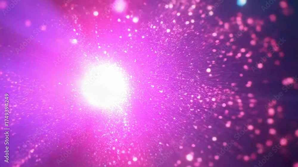 Canvas Prints digital data flowing with light particle network concept