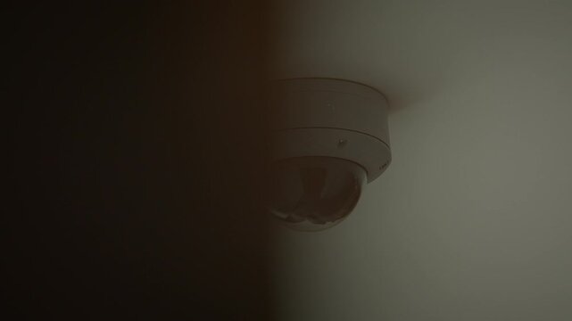 Surveillance Camera Footage Captured in a Low Light Setting or Environment for Analysis