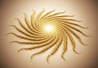Obraz premium Golden Spiral - A Mesmerizing Swirl of Grains in Abstract Design.