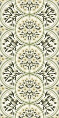 Nature Pattern Background Illustration For Cover, Banner, Notes. Fall Winter Aesthetic Background. Plant And Flower Pattern Background.