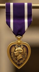 Purple Heart Medal - A Symbol of Sacrifice and Valor.