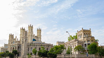 Obraz premium Maudes Hospital, an architectural gem of Madrid's modernism