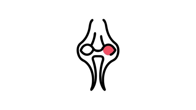 Minimalist red shape on white background concept, simple design