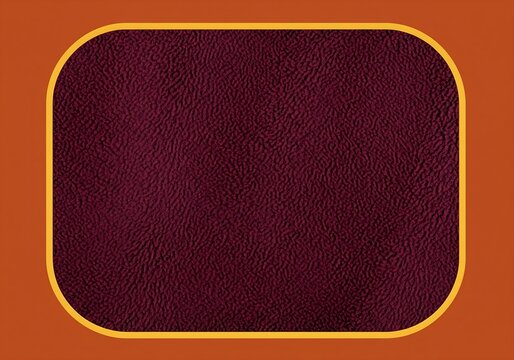 Textured orange leather surface with orange border frame