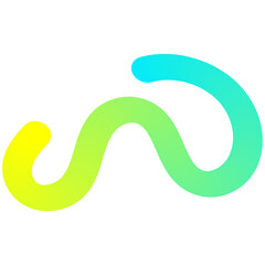 Abstract wavy lines flowing in smooth motion.