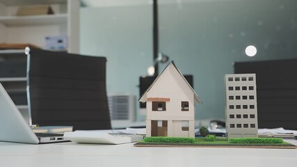 Closeup group Asia businesspeople talk ESG strategies risk management workshop, SDGs report, global warming, green finance investment eco friendly and net zero waste in boardroom training building.