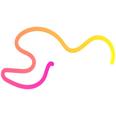 Abstract wavy lines flowing in smooth motion.