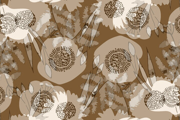 flower texture pattern mix leaves