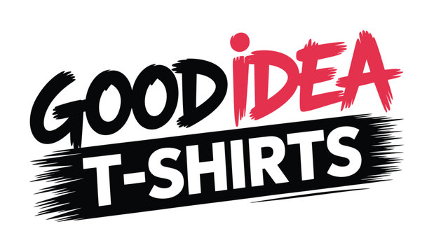 Naklejki Creative Brush Text Logo Design   Modern Typography Graphic for T-Shirt Branding