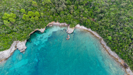 Montenegro Coastline — Aerial Drone View of Adriatic Sea and Scenic Landscape