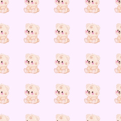 Obraz premium seamless pattern with baby bears