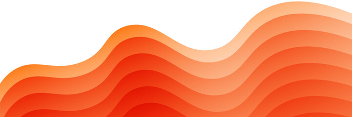 Vector orange line background curve element with white space for text and message design, overlapping layers, vector