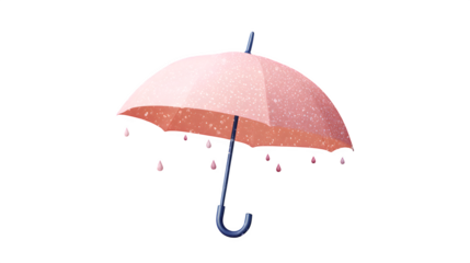 red umbrella isolated on white background