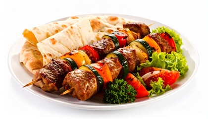Grilled Lamb Shish Kebab Skewers