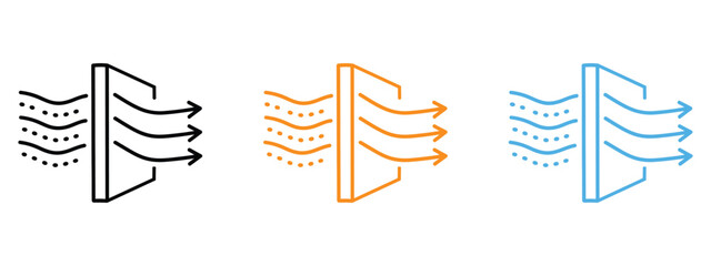 Air purifier, Air filter icon vector. health and technology businesses, purification systems symbol. vector illustration.