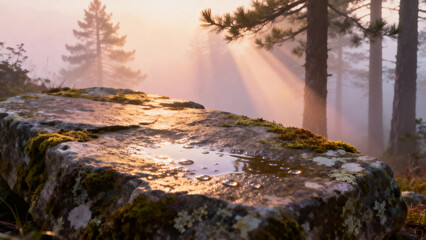 waterfall in the mountains