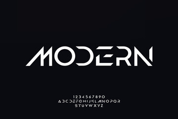 Fototapeta premium Sport Modern Future bold, italic Alphabet Font. Typography urban style fonts for technology, digital, movie logo bold and italic style. vector illustration