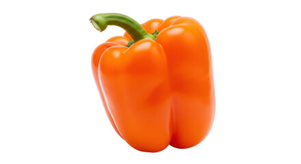 Isolated Sweet Orange Bell Pepper, Healthy Eating, Cooking Ingredient, Produce, Vegetarian Diet