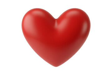 Vibrant red heart shape, symbolizing love, affection, and deep emotional connection.