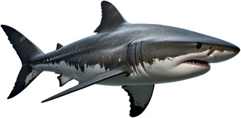shark isolated on white background
