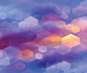 Abstract Hexagonal Pattern Background