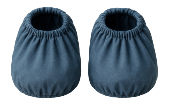 Elastic reusable cloth shoe covers, perfect for safeguarding hardwood floors in apartments.
