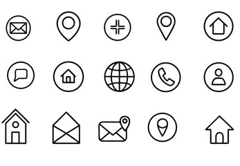 Goal Setting and Productivity Icons Set