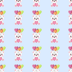  seamless pattern with baby bears