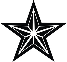 Christmas Star Silhouette Vector - Bethlehem, Tree Topper, and Holiday Symbol - Festive, Religious Design. EPS