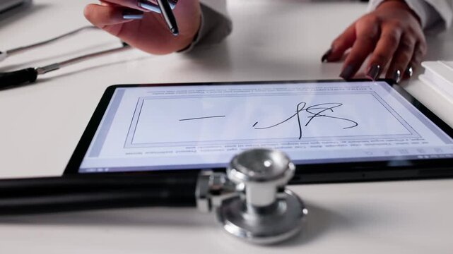 Digitally Signing Documents Using Tablet