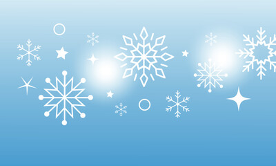 Golden snowflakes and stars.