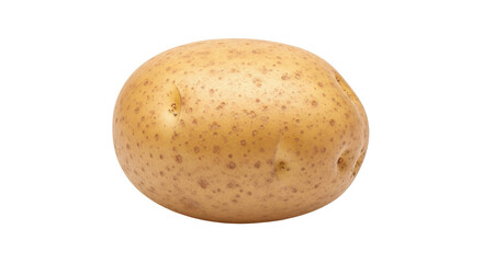 Isolated golden potato, a raw and nutritious root vegetable for versatile cooking uses