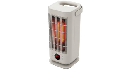 Isolated portable electric heater, infrared radiator for domestic space heating in wintertime