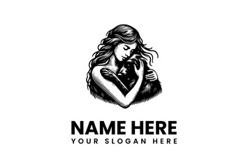 Woman Embracing a Bear A Symbol of Protection, Connection, and Natural Harmony